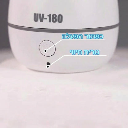 קופסת חיטוי למוצץ UV-180 שניות לשקט נפשי אמיתי להורים